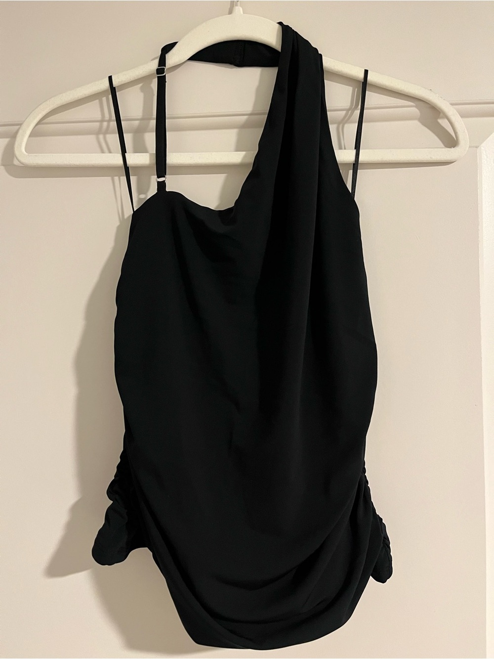 Abercrombie Asymmetrical Strap Top Size Small Black